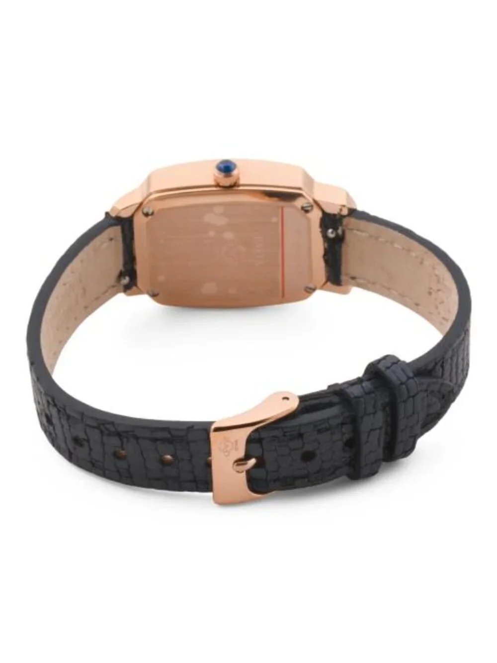 GV2 BY GEVRIL Women's Swiss Made Pavia Diamond Bezel Leather Strap Watch